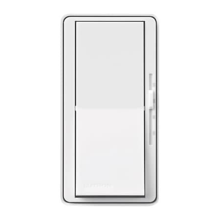 Lutron Lutron Diva 1.5 amps Single Pole Rocker/Slide Fan Control White 1 each DVFSQ-LFH-WH